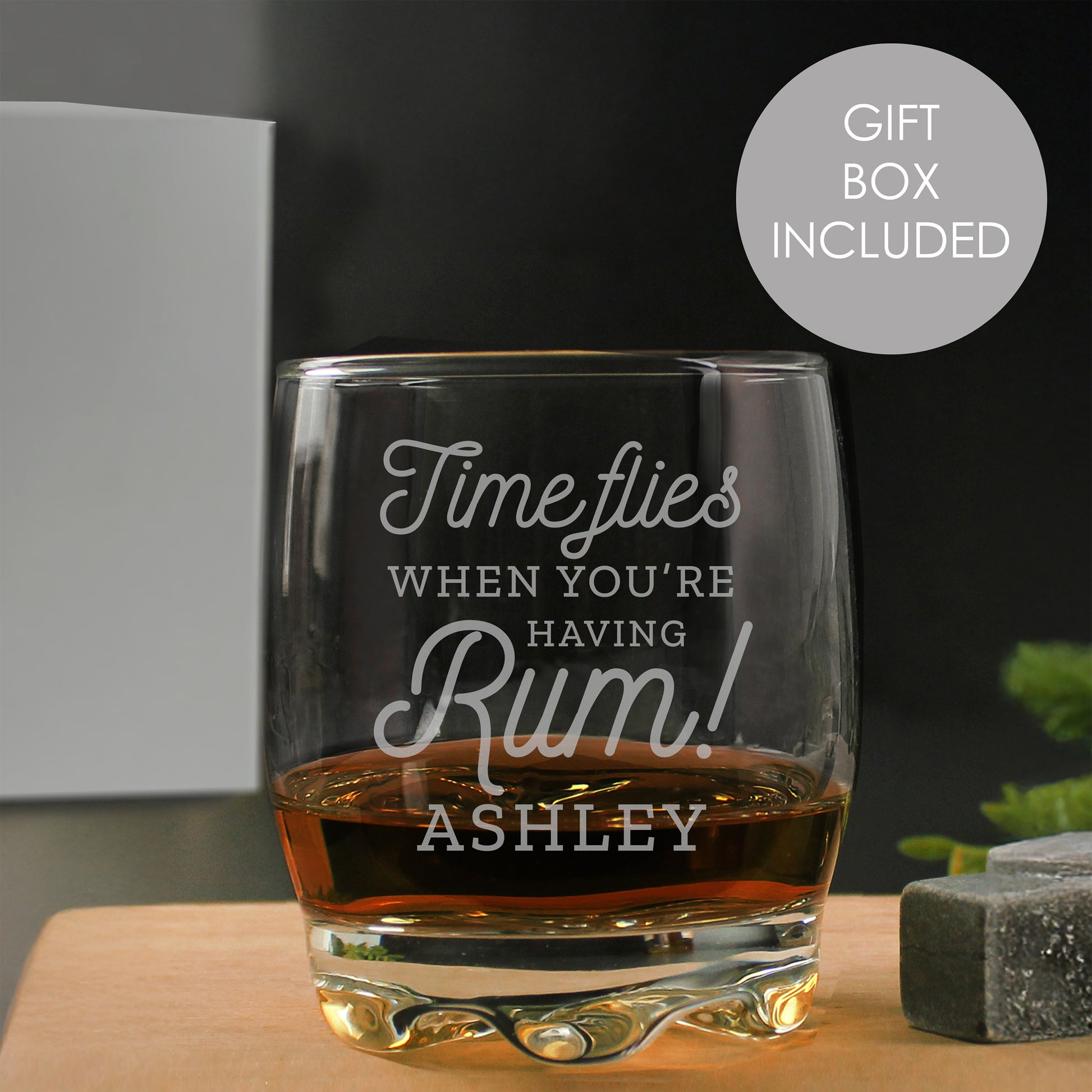 Personalised Time Flies When You're Having Rum Tumbler - Inspired Creative Gifts