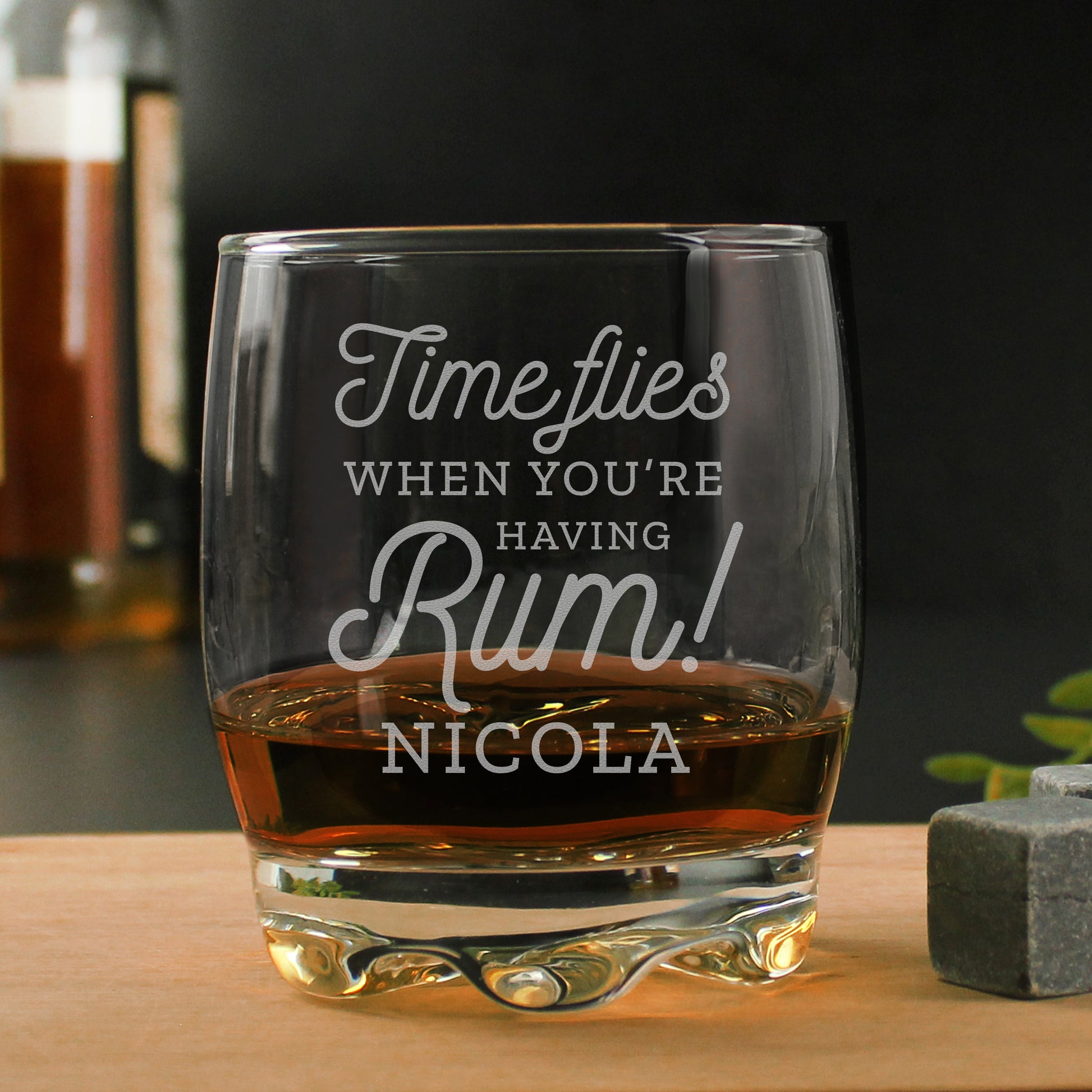 Personalised Time Flies When You're Having Rum Tumbler - Inspired Creative Gifts