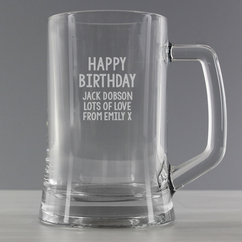 Personalised Free Text Pint Stern Tankard - Tankard - Inspired Creative Gifts