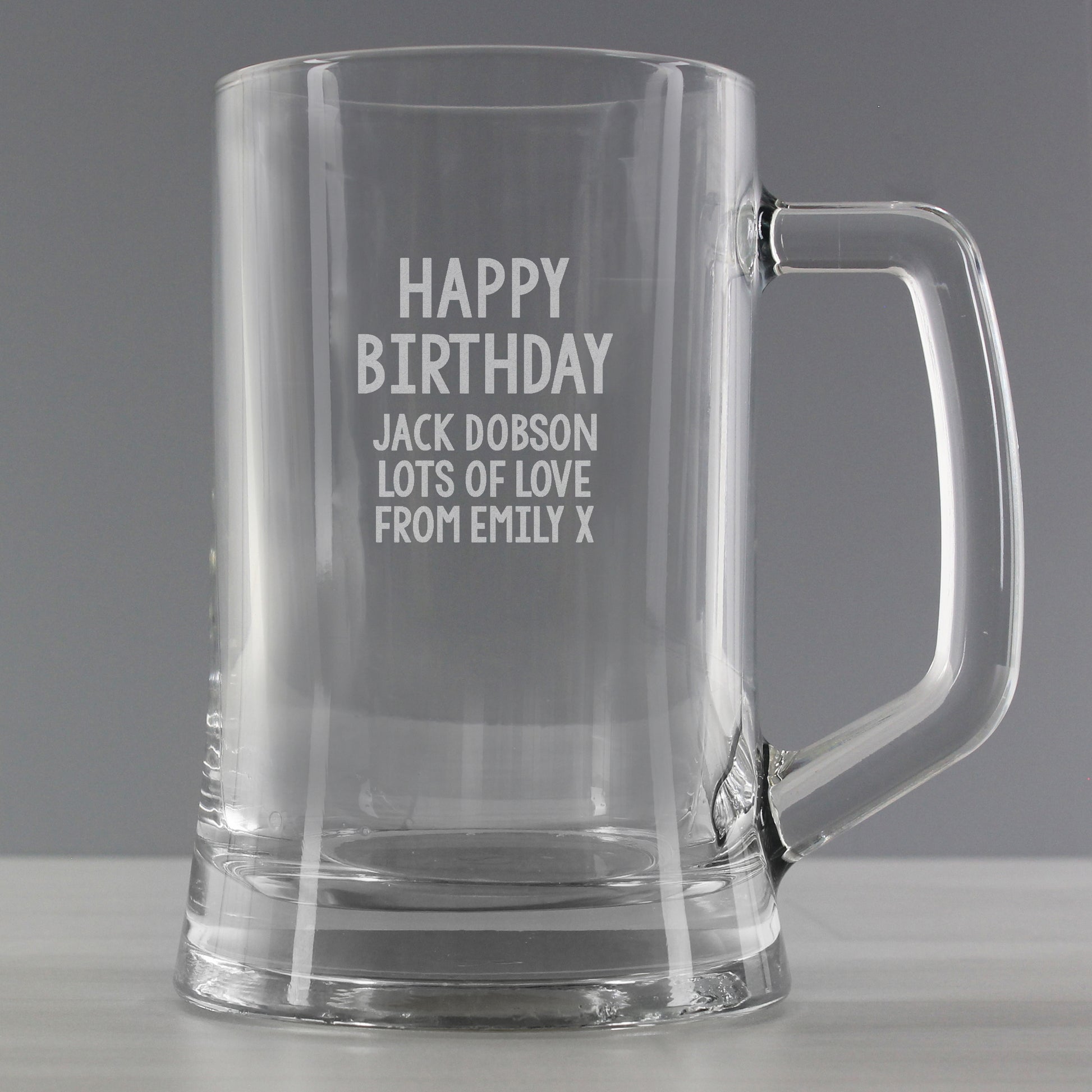 Personalised Free Text Pint Stern Tankard - Inspired Creative Gifts