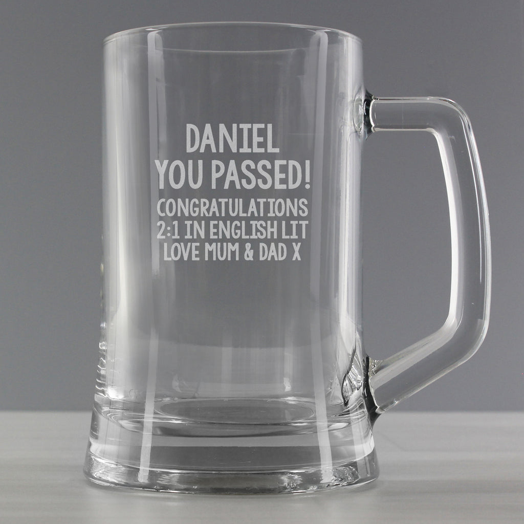 Personalised Free Text Pint Stern Tankard - Tankard - Inspired Creative Gifts