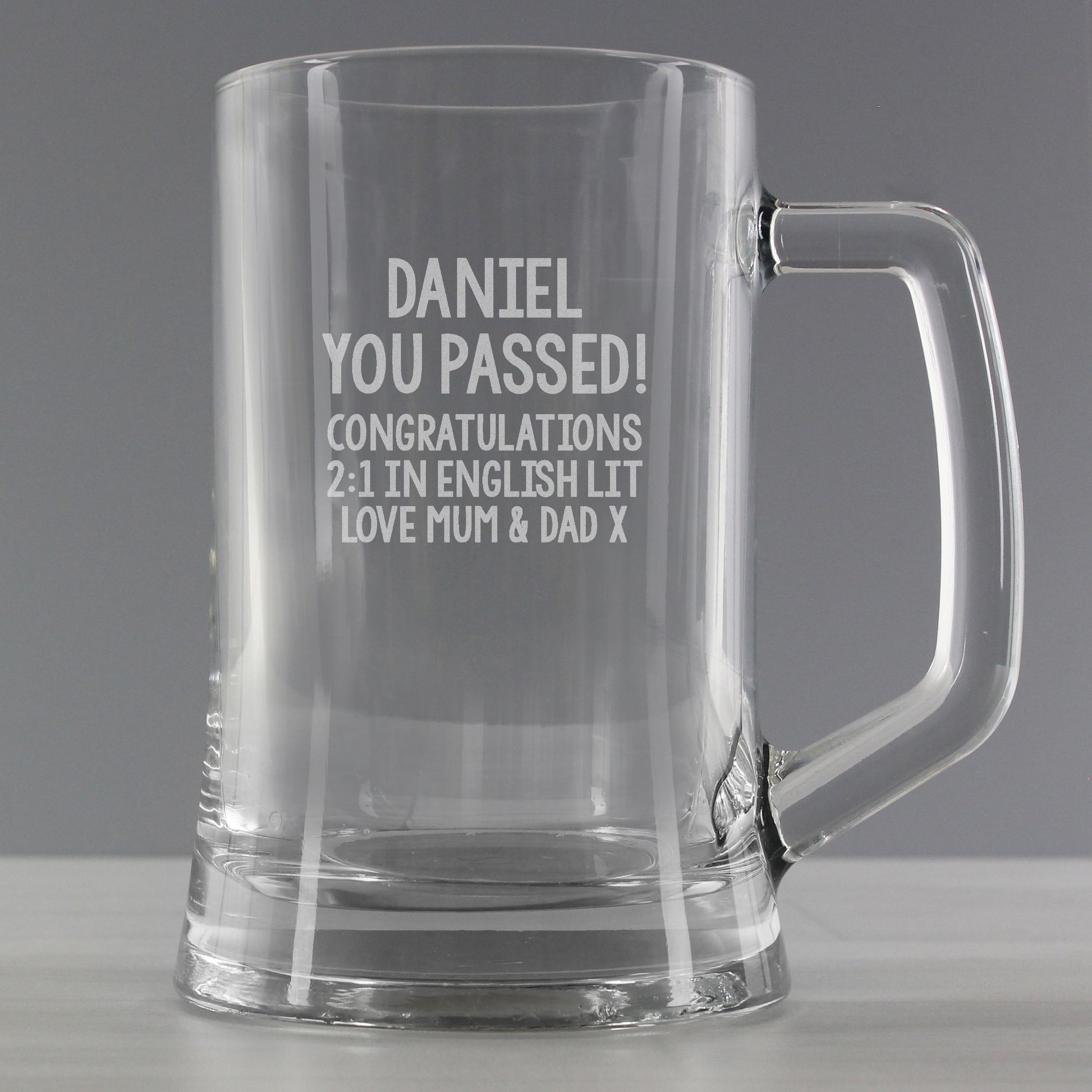 Personalised Free Text Pint Stern Tankard - Inspired Creative Gifts