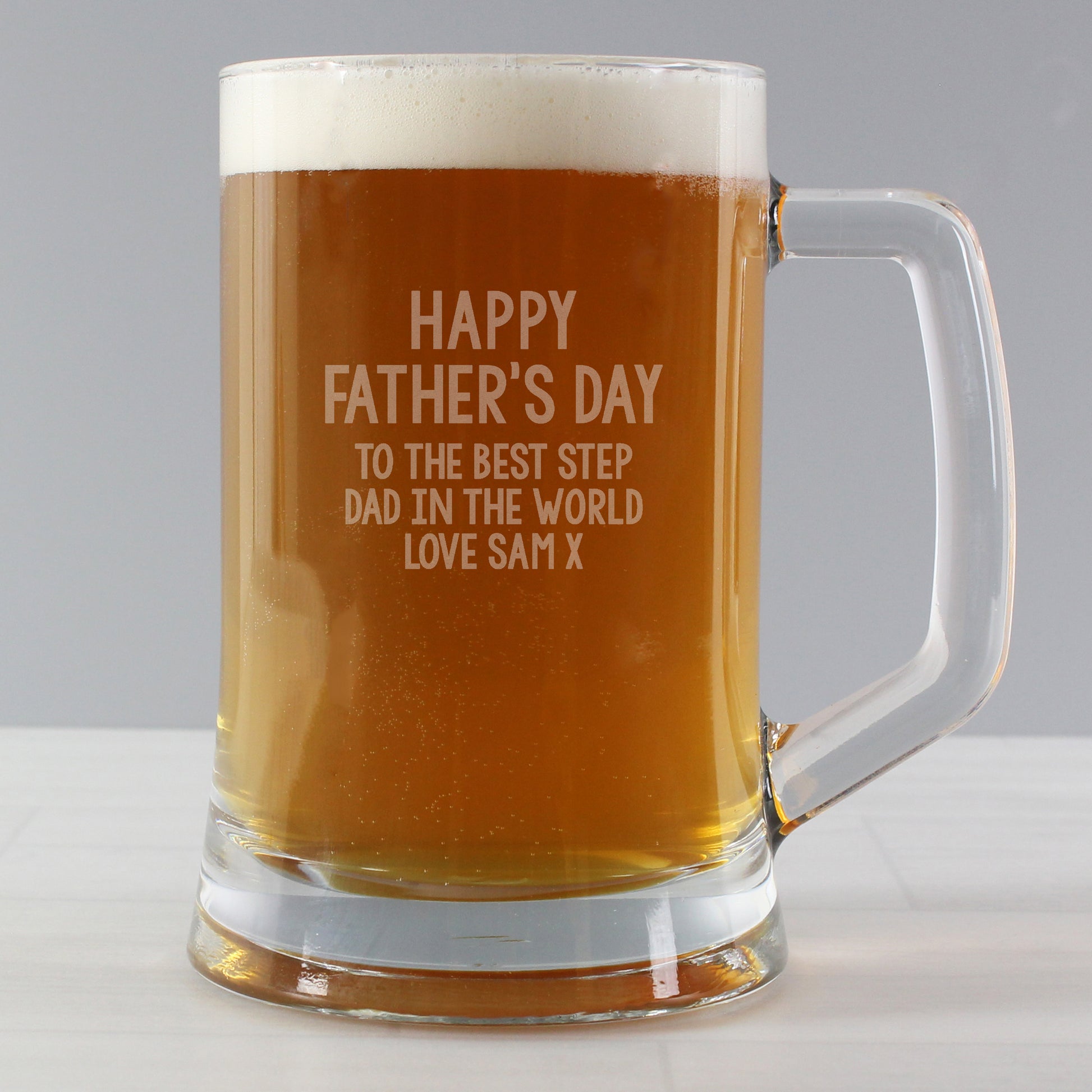 Personalised Free Text Pint Stern Tankard - Inspired Creative Gifts