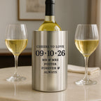 Personalised Big Date Wine Cooler | Glasses & Barware | Inspired Creative Gifts