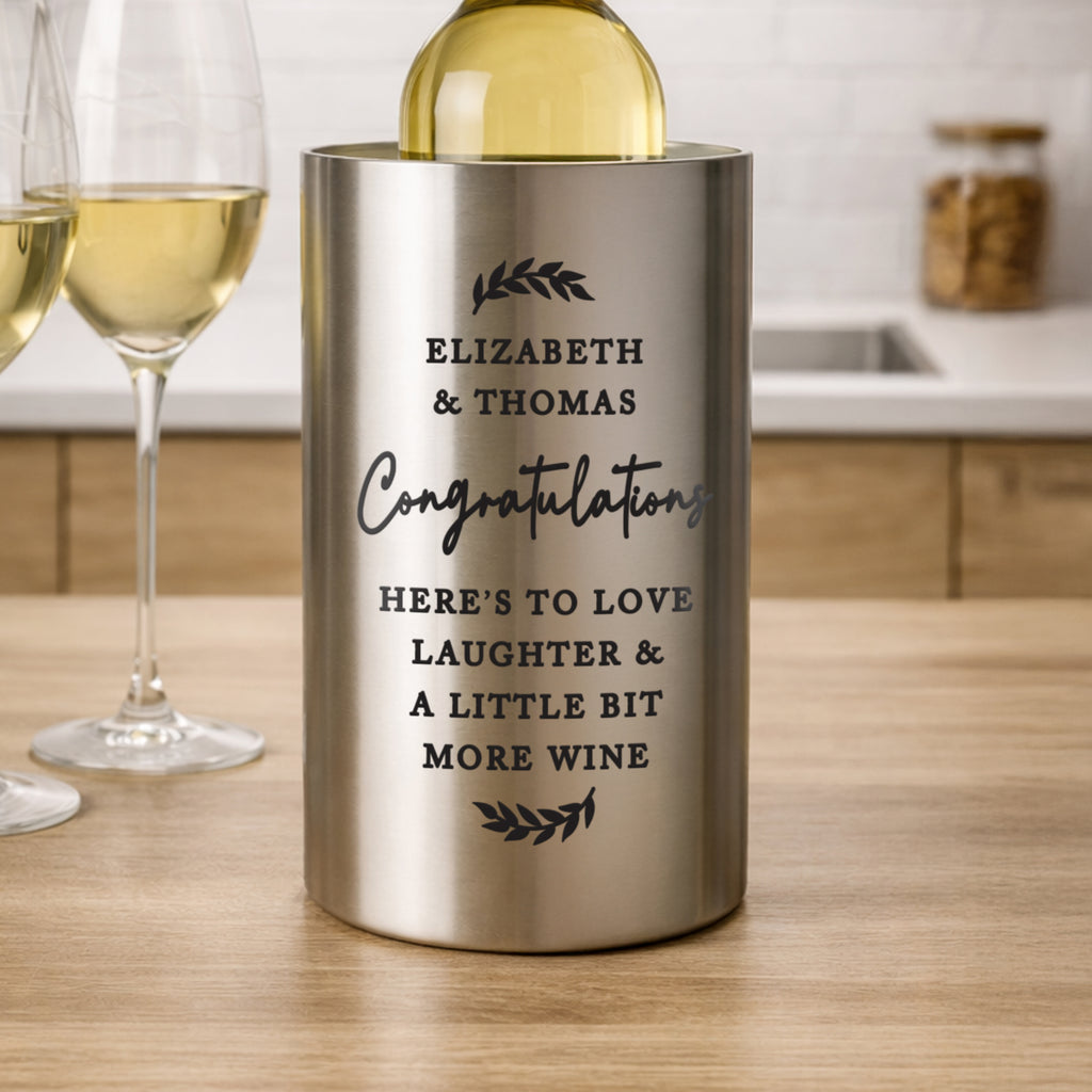 Personalised Free Text Wine Cooler | Glasses & Barware | Inspired Creative Gifts
