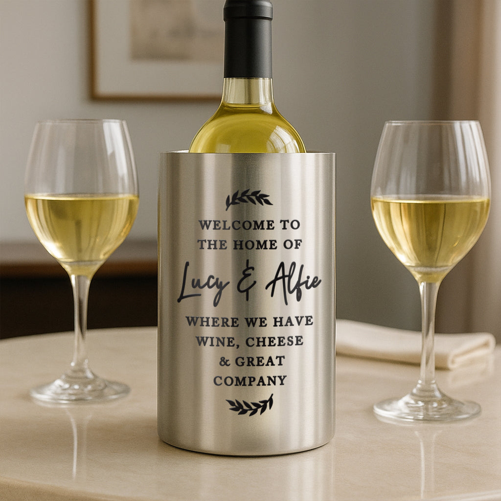 Personalised Free Text Wine Cooler | Glasses & Barware | Inspired Creative Gifts
