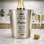 Personalised Free Text Stainless Steel Ice Bucket | Wedding Gift