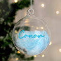 Personalised Blue Feather Bauble |  | Inspired Creative Gifts