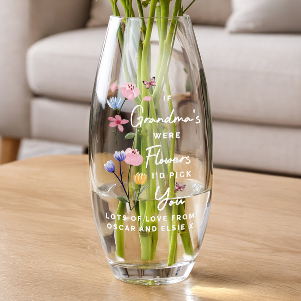 Personalised Id Pick You Text Bullet Vase | Mother's Day Gift