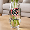 Personalised Floral Big Age Bullet Vase | Anniversary Gift