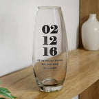 Personalised Special Date Bullet Vase | Vases | Inspired Creative Gifts