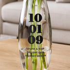 Personalised Special Date Bullet Vase | Vases | Inspired Creative Gifts