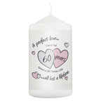 Personalised A Perfect Love Diamond Anniversary Pillar Candle | Anniversary Gift
