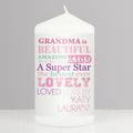 Personalised She Is... Pillar Candle | Gift for Her