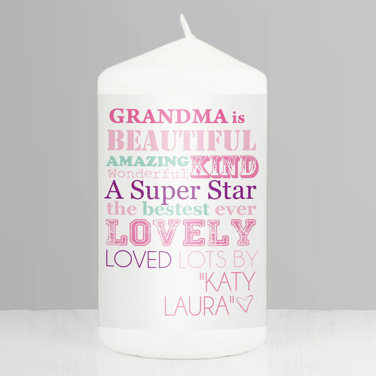 Personalised She Is... Pillar Candle | Gift for Her