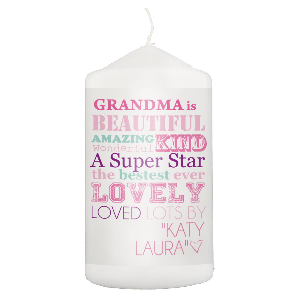 Personalised She Is... Pillar Candle | Gift for Her