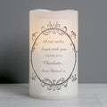Personalised Ornate Frame LED Candle | Mother's Day Gift