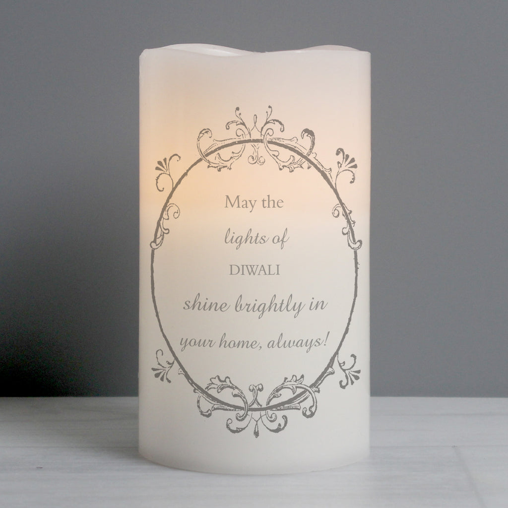 Personalised Ornate Frame LED Candle | Mother's Day Gift