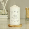 Personalised Sentiments Pillar Candle | Candles & Reed Diffusers | Memorial Gift