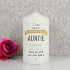 Personalised I Am Glad... Pillar Candle | Candles & Reed Diffusers | Christmas Gift