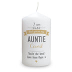 Personalised I Am Glad... Pillar Candle | Candles & Reed Diffusers | Christmas Gift