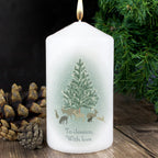 Personalised A Winter's Night Pillar Candle | Candles & Reed Diffusers