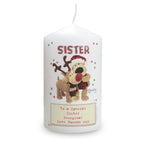 Personalised Boofle Christmas Reindeer Pillar Candle | Candles & Reed Diffusers | Christmas Gift