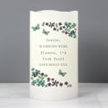 Personalised Forget Me Not LED Candle | Mother's Day Gift