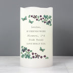 Personalised Forget Me Not LED Candle | Mother's Day Gift