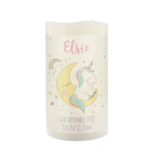 Personalised Baby Unicorn Nightlight LED Candle for Christmas