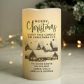 Personalised Christmas Town LED Candle for Christmas