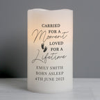 Personalised Carried For A Moment Led Candle for Memorial