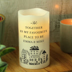 Personalised HOME LED Candle | New Home Gift