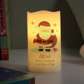 Personalised Christmas Santa LED Candle for Christmas
