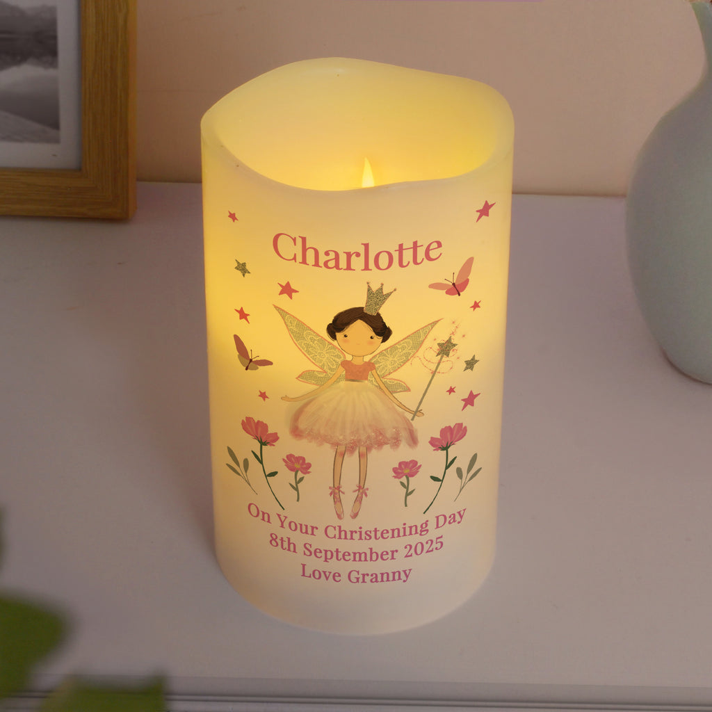 Personalised Fairy Princess Night Light LED Candle | Christmas Gift