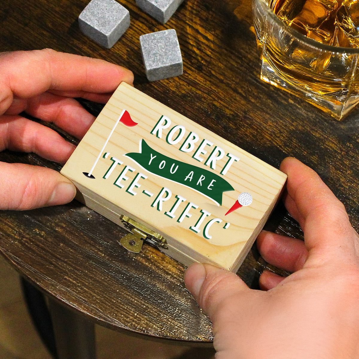 Personalised Golf Whisky Stones | Whiskey Stones | Father's Day Gift