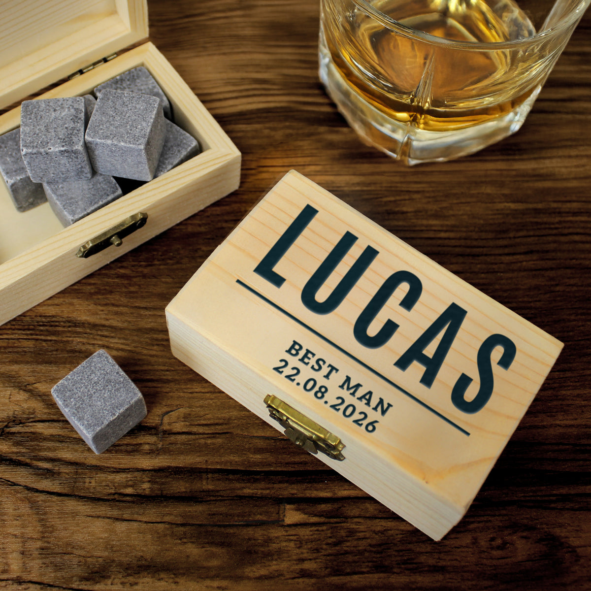 Personalised Free Text Whisky Stones | Whiskey Stones
