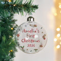 Personalised First Christmas Glass Bauble |  | Inspired Creative Gifts