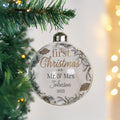 Personalised First Christmas As... Glass Bauble |  | Inspired Creative Gifts