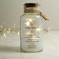 Personalised Free Text LED Glass Jar | LED Lights, Candles & Decorations | Christmas Gift