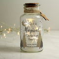 Personalised Christmas Tree LED Glass Jar |  | Inspired Creative Gifts