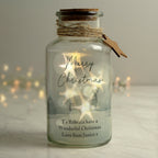 Personalised Merry Christmas LED Glass Jar | LED Lights, Candles & Decorations | Inspired Creative Gifts