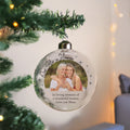 Personalised Photo Upload Memorial Glass Bauble |  | Inspired Creative Gifts