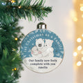 Personalised First Christmas as a Family Glass Bauble |  | Inspired Creative Gifts