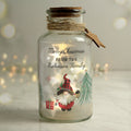 Personalised Gonk Christmas Scene LED Glass Jar | LED Lights, Candles & Decorations | Christmas Gift