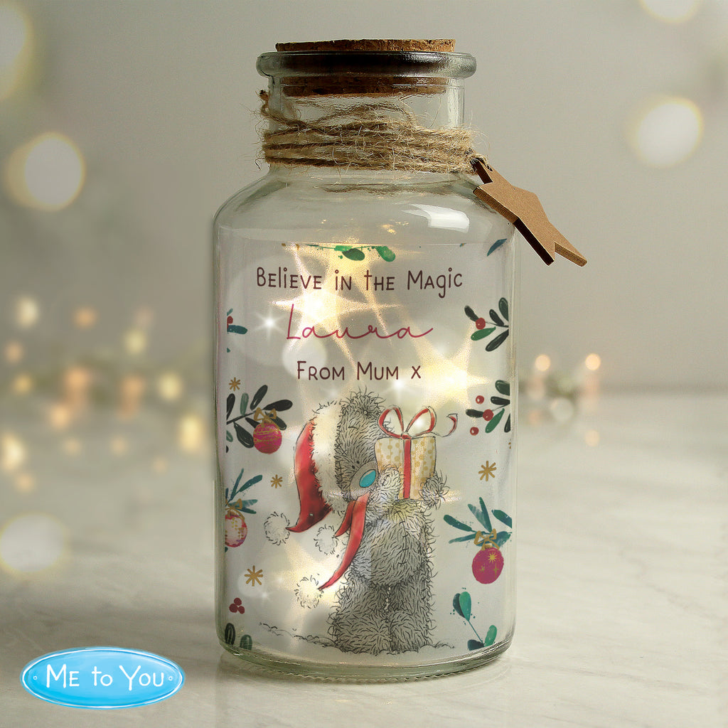 Personalised Me to You Cosy Winter Led Jar | Christmas Gift