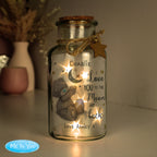 Personalised Me to You Moon & Back LED Light Up Jar | Wedding Gift