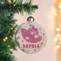 Personalised Cowgirl Hat Christmas Bauble |  | Inspired Creative Gifts