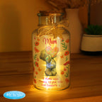 Personalised Me to You Flowery LED Light Up Jar | LED Lights, Candles & Decorations | Inspired Creative Gifts