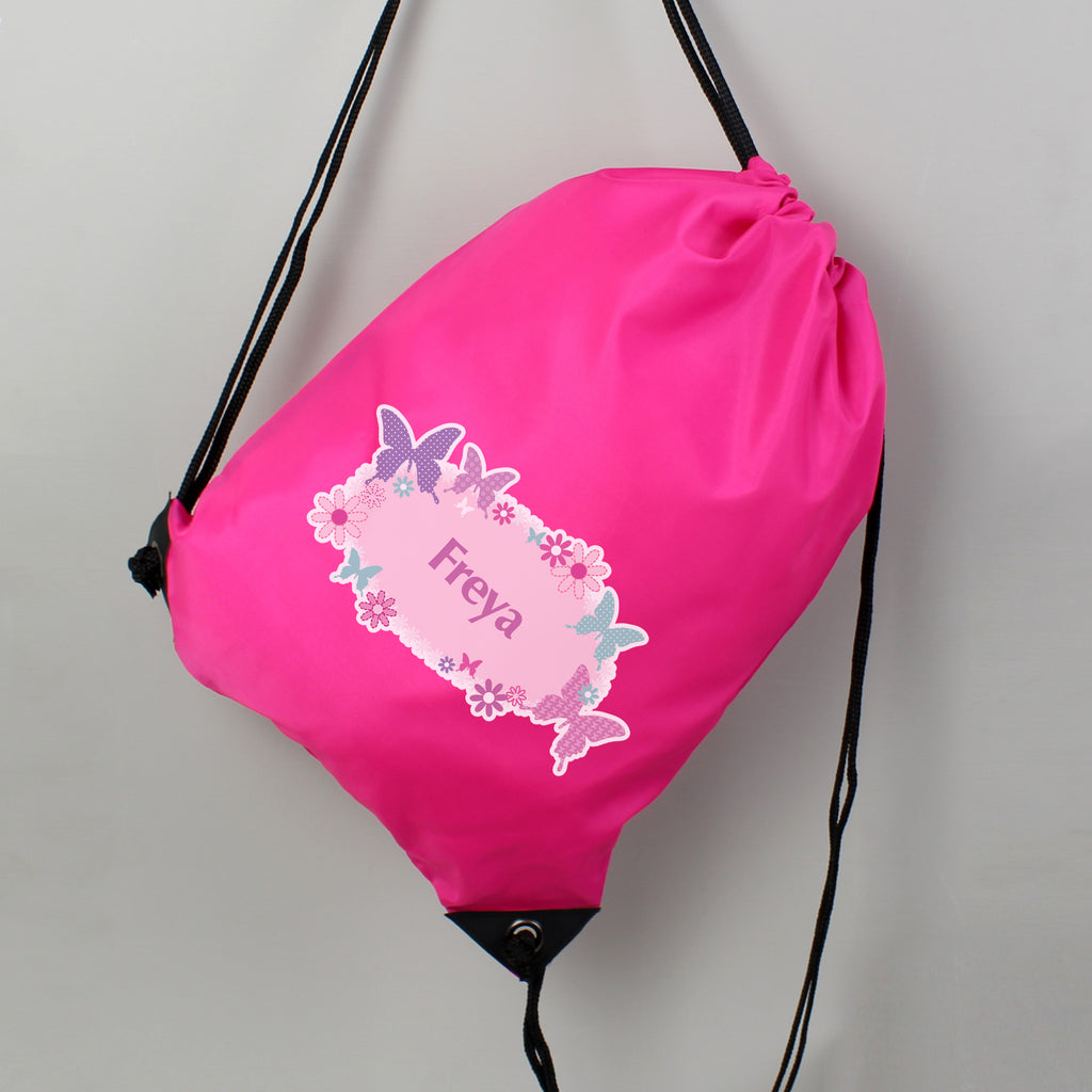 Personalised Butterfly Swim & Kit Bag | Textiles